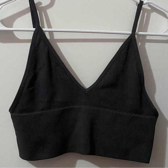 Gray ribbed bralette - Picture 2 of 3